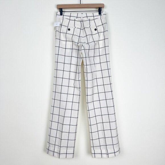 Paul Smith Cotton Wool Wide Straight Flare Leg Trouser Pants Preppy Academia 38 - Picture 7 of 10